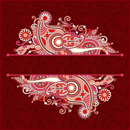 vintage ornamental templateのイラスト素材