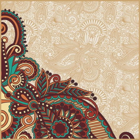 vintage ornamental templateのイラスト素材