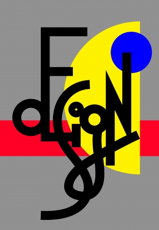 original modern hand lettering composition DESIGNのイラスト素材