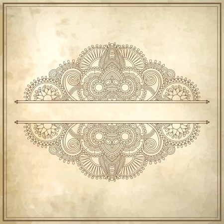 flower design on grunge backgroundのイラスト素材
