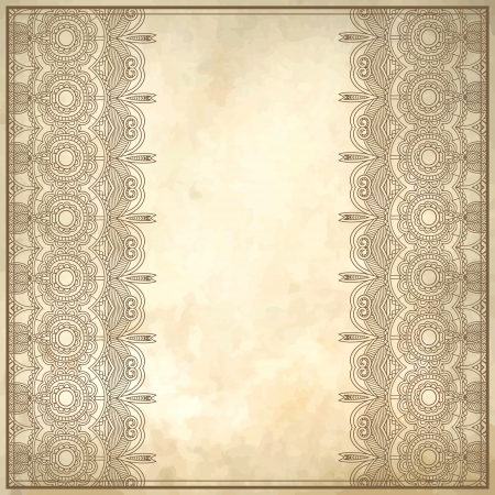 flower frame design on grunge backgroundのイラスト素材
