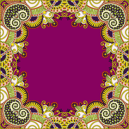 floral vintage frameのイラスト素材