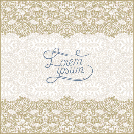 floral decorative pattern with place for your textのイラスト素材