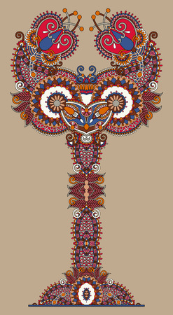 abstract ornamental floral treeのイラスト素材