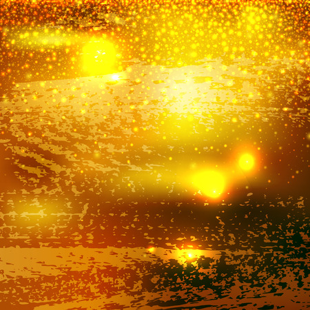 abstract grunge gold pattern, template for brochures, flyers, poster, banner and other, handmade modern vector illustration backgroundのイラスト素材