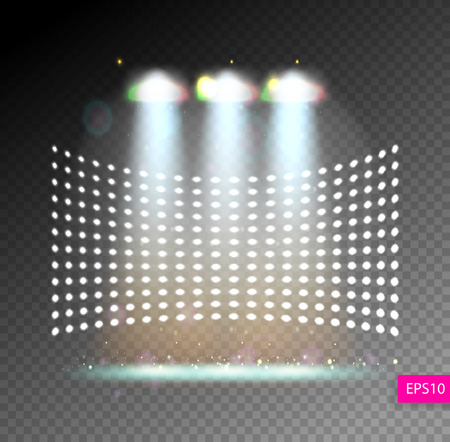 scene illumination show, bright lighting with spotlights, floodlのイラスト素材