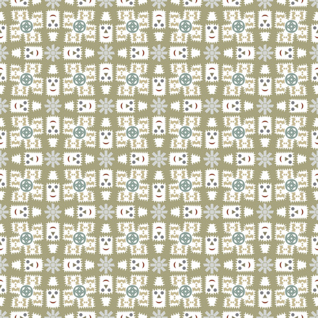Vector pattern - colorful seamless geometrical background. Possibility of change of your color. You can apply it in the wide range of use.Vector illustration.のイラスト素材