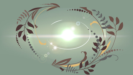 Beautiful abstract growing vector backgroundのイラスト素材