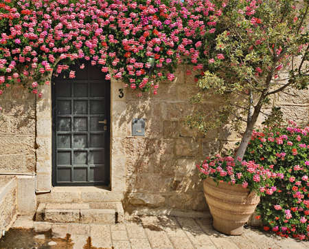 Yemin Moshe district, Jerusalem, Israelの写真素材