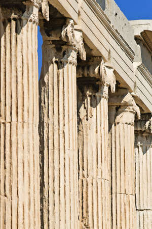 Erechtheum columns, Acropolis of Athens, Greece