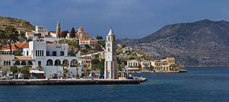 Panoramic view of Symi, Greece