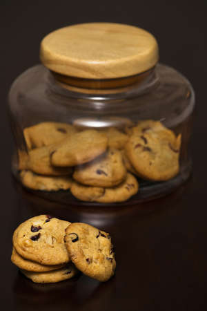Chocolate and Macadamia nuts cookiesの写真素材