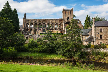 Jedburgh Abbey, Scottish Bordersのeditorial素材