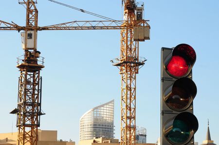 Concept of construction crises. Series, see more..の写真素材