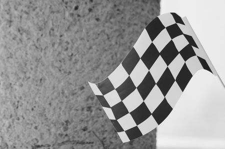 Black and white flag.の写真素材