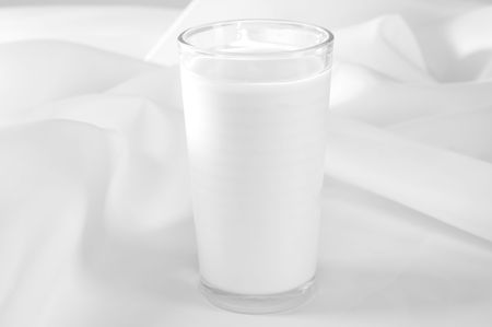 Glass of milk.の写真素材