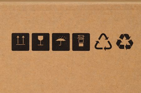 Symbols on box.の写真素材