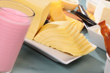 Cheese and yogurtの写真素材