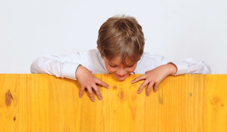 Playful boy.の写真素材