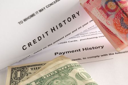 Credit history.の写真素材