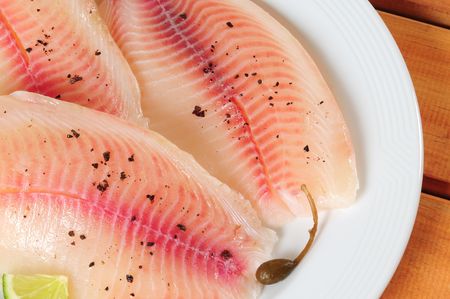 Raw fish.の写真素材