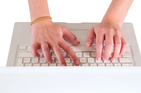 Typing. Isolated