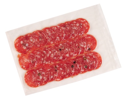 Meat packaging. Isolatedの写真素材