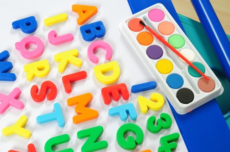 Learning magnet board.の写真素材