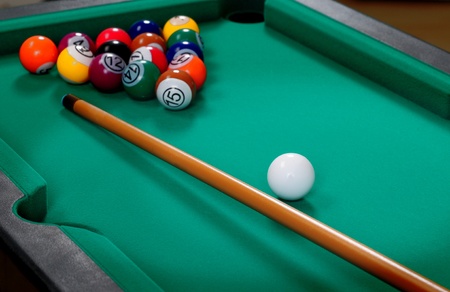 Pool table.
