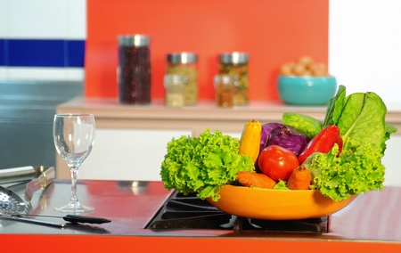 Domestic kitchen.の写真素材