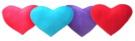 Heart shape cushion.の写真素材