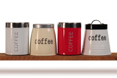 Coffee canisters の写真素材