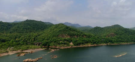 lake and mountains