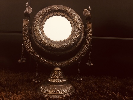antique mirrorの写真素材