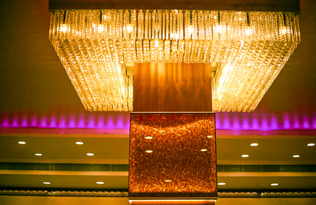 decorative party lightsの写真素材