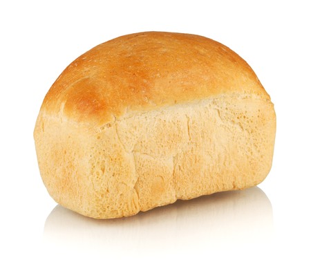 White bread. Isolated on white background