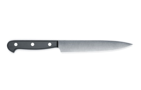 Kitchen knife. Isolated on white backgroundの写真素材