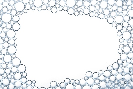 Foam bubbles macro texture with empty spaceの写真素材