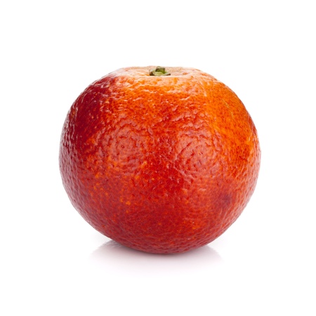 Red orange. Isolated on white backgroundの写真素材
