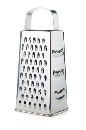 Metal grater. Isolated on white backgroundの写真素材