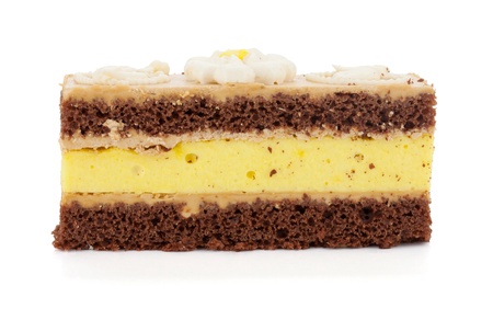 Piece of cake. Isolated on white backgroundの写真素材