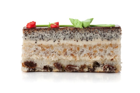 Piece of cake. Isolated on white backgroundの写真素材