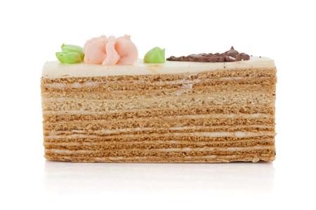 Piece of cake. Isolated on white backgroundの写真素材