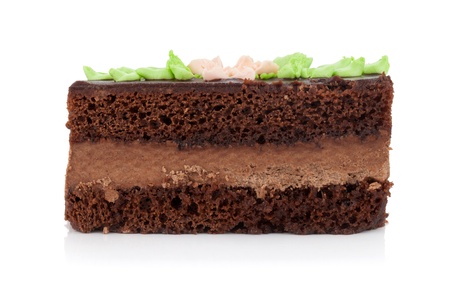 Piece of cake. Isolated on white backgroundの写真素材