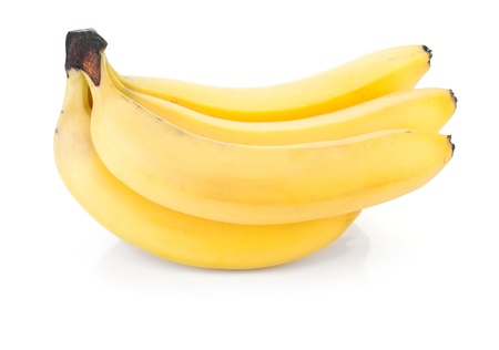 Banana fruits. Isolated on white backgroundの写真素材