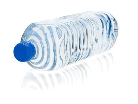 Soda water bottle. Isolated on white backgroundの写真素材