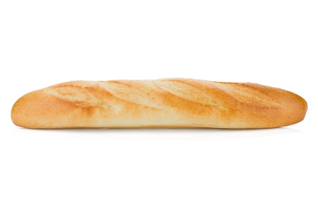 Long loaf. Isolated on white backgroundの写真素材