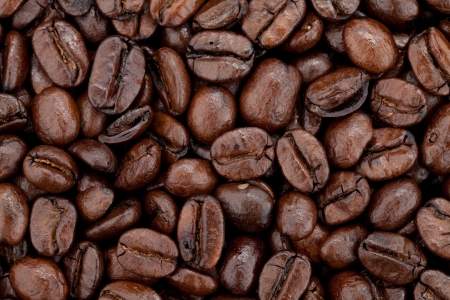 Hires coffee beans closeup backgroundの写真素材