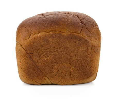 Loaf of rye bread. Isolated on white backgroundの写真素材