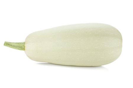 Fresh zucchini fruit  Isolated on white backgroundの写真素材